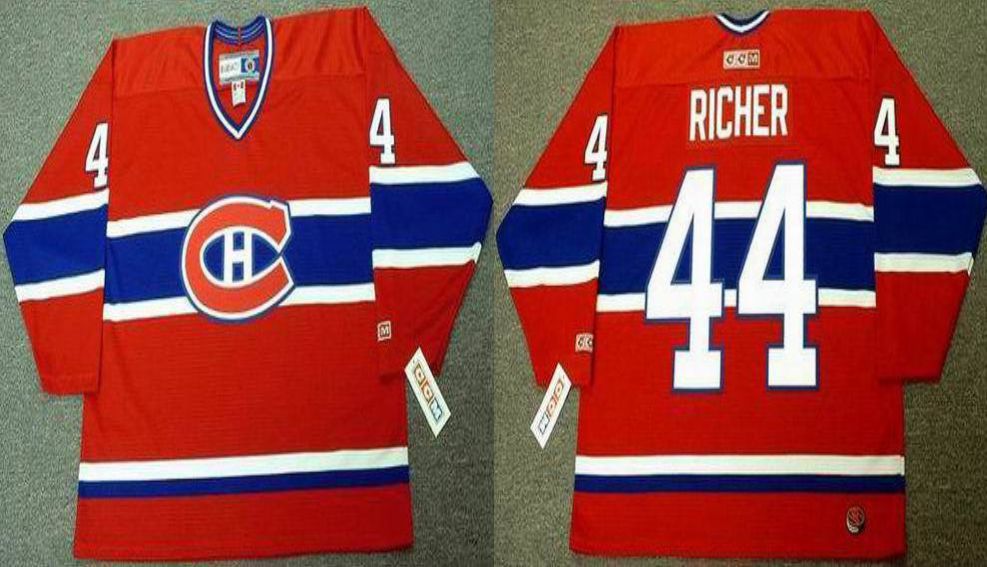 2019 Men Montreal Canadiens #44 Richer Red CCM NHL jerseys->montreal canadiens->NHL Jersey